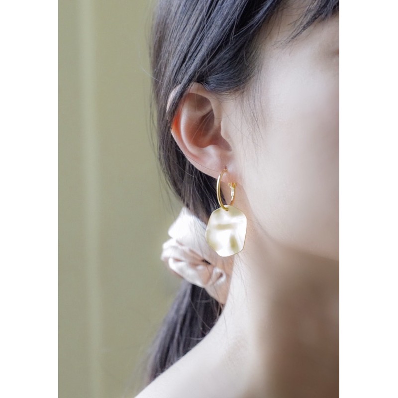 Khuyên tai/ bông tai bạc S925 mạ vàng cao cấp