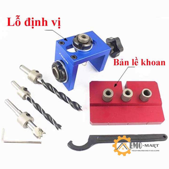 [ BH 12 THÁNG ] 💥 Bộ cữ khoan ốc cam chốt gỗ full 💥 Thao tác đơn giản - Độ chính xác cao