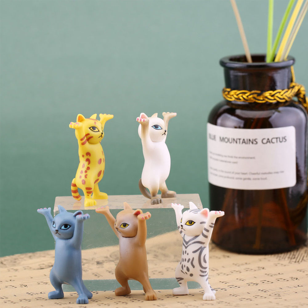 Bộ 5 Tượng Mèo Nhảy Múa Đáng Yêu