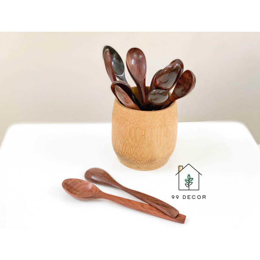 Muỗng - Thìa Gỗ Tự Nhiên Deccor Phụ Kiện Trang Trí Bàn Ăn- Wooden Spoon