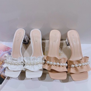 Guốc cao gót bèo đính ngọc