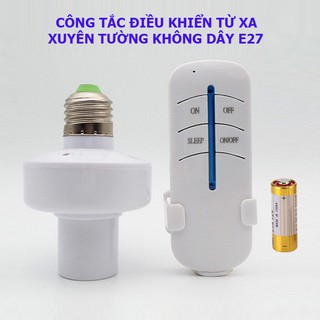 Chui đèn điều khiển từ xa  SUNHA bằng sóng RF, chui phổ thông E27, phù hợp hầu hết các loại đen, BH 1 đổi 1TP279