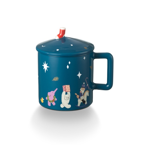[LIFEMCMBP4 -12% đơn 250K] Cốc Sứ Mug Starbucks 12Oz (355ml) Nutcrackr N FDS W/Lid
