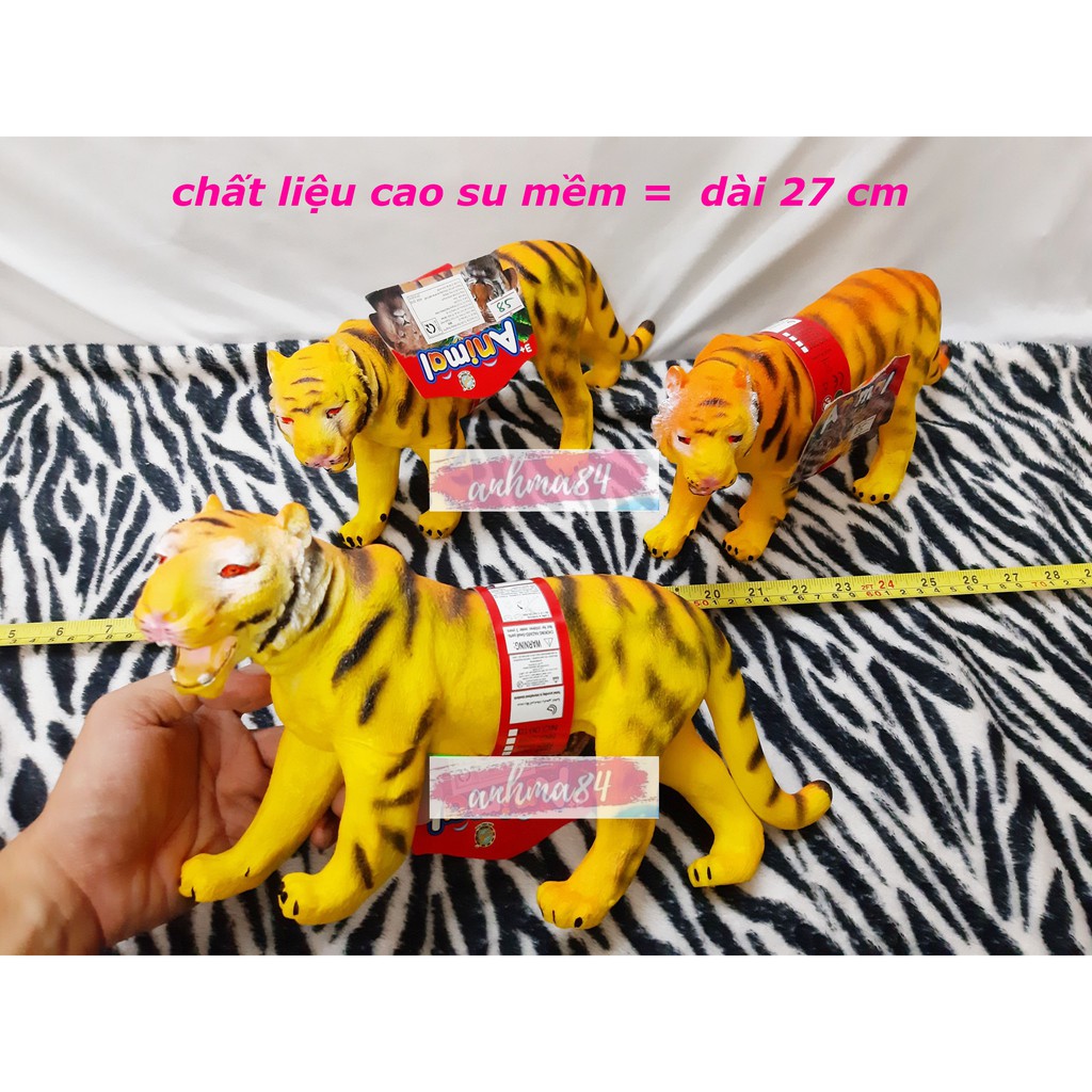 { anhma84 store } Mô Hình Con Hổ - Mô Hình Con Cọp - chất liệu nhựa mềm dẻo - có âm thanh