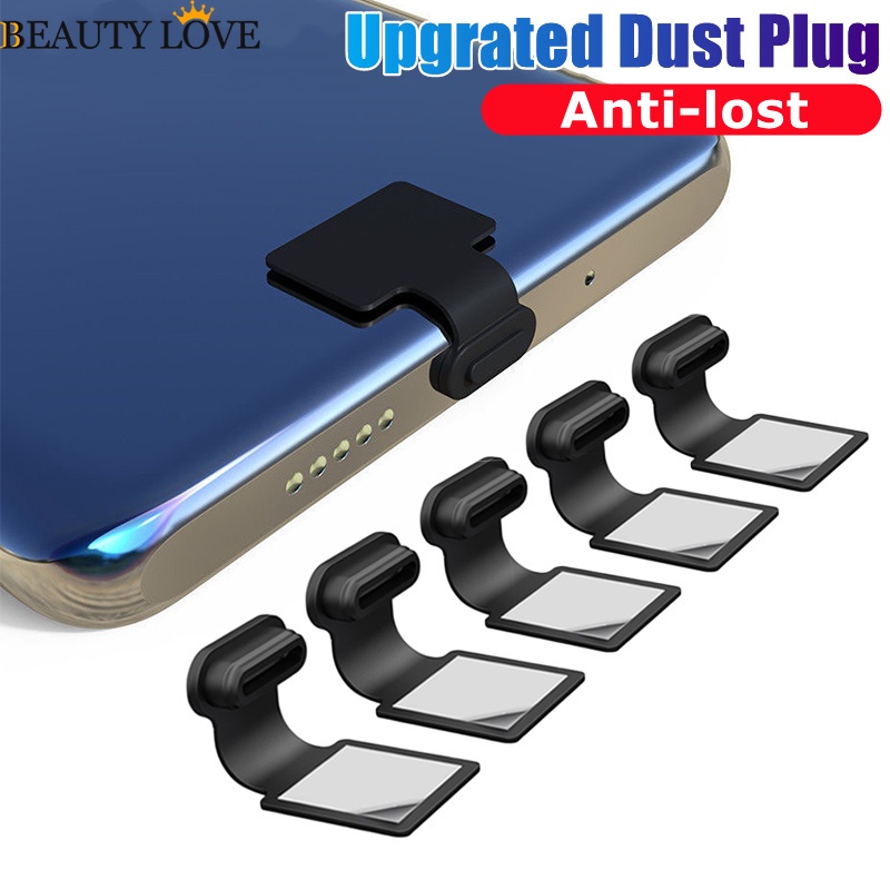 Nút Chặn Cổng Sạc Micro USB Type-C IOS Apple Bằng Silicon Chống Thấm Nước Chống Bụi