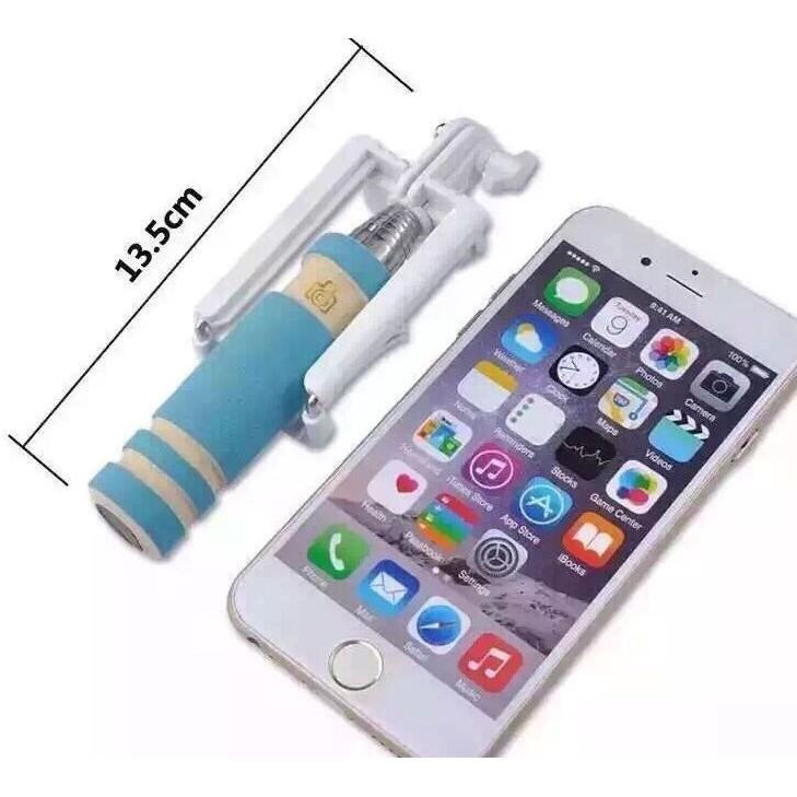 Mini Shutter tích hợp không dây Selfie Stick cầm tay Chân máy đơn cầm tay có thể mở rộng Giá đỡ điện thoại cho iPhone Điện thoại Samsung