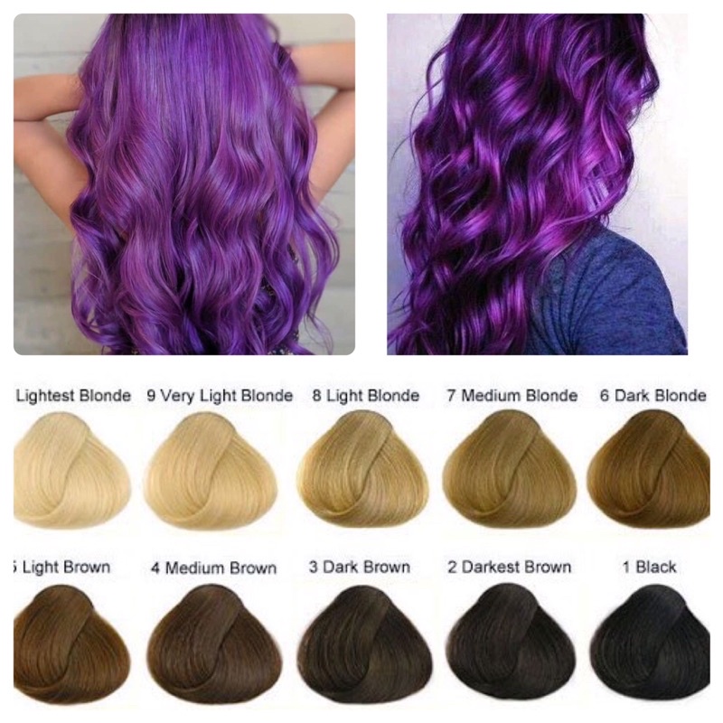 Kem Nhuộm Tóc Màu Tím Violet Hair 0.22 Mix Lên Màu Đẹp Nền Cao