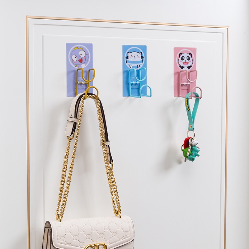 Móc Treo Đồ Dán Tường 4 Kiểu Dáng Ngẫu Nhiên