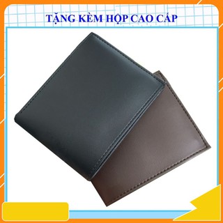 Ví Nam Tặng Kèm Hộp Đẹp Thời Trang | Bóp Da Nam Kiểu Ngang Có Ngăn Kéo Khóa VT18 | trangphan_fp