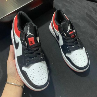 Giày Sneaker Jordan 1 Trắng Đỏ Cao Cấp Full Size Nam Nữ