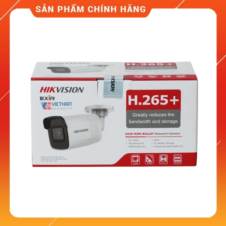 Camera Hikvision IP hồng ngoại 2MP DS-2CD2021G1-I, độ phân giải Full HD cho hình ảnh sắc nét, camera giám sát chính hãng
