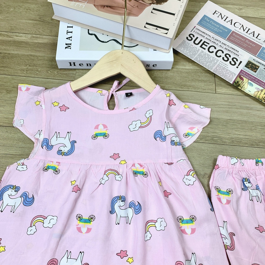 Bộ bé gái lanh lụa size nhỡ 18-28kg XHN928