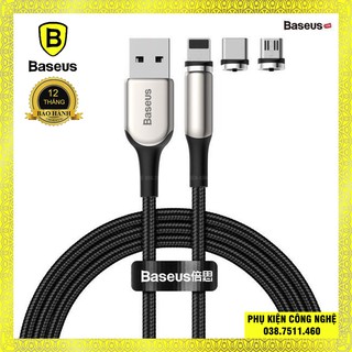 Cáp sạc từ tính thế hệ mới Baseus Zinc Magnetic Lightning/ Type C/ Micro cho Smartphone/ Tablet Cable