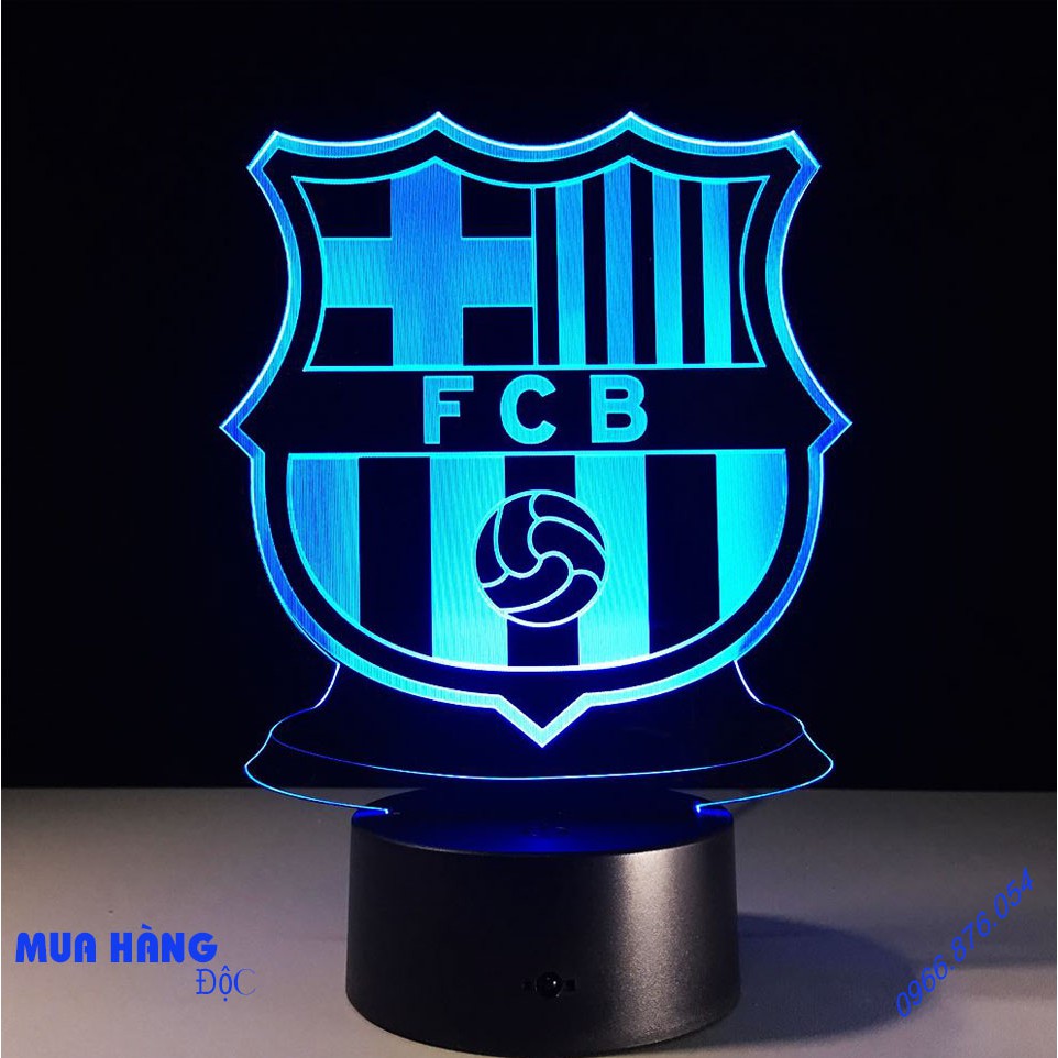 Đèn Ngủ  💡💡💡  Đèn Ngủ 3D Led Sáng Tạo Mẫu Logo Barcelona