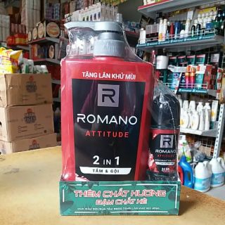 DẦU GỘI ROMANO ATTITUDE 650G TẶNG LĂN KHỬ MÙI 40ML.