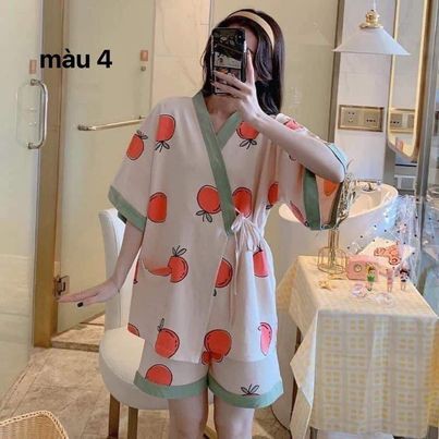 Bộ mặc nhà phong cách yukata nhật bản siêu đáng yêul