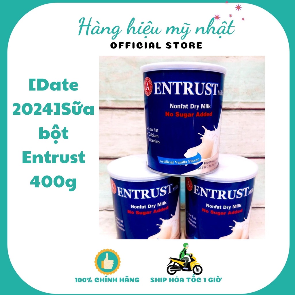 ￼[Date 2024]Sữa bột Entrust 400g