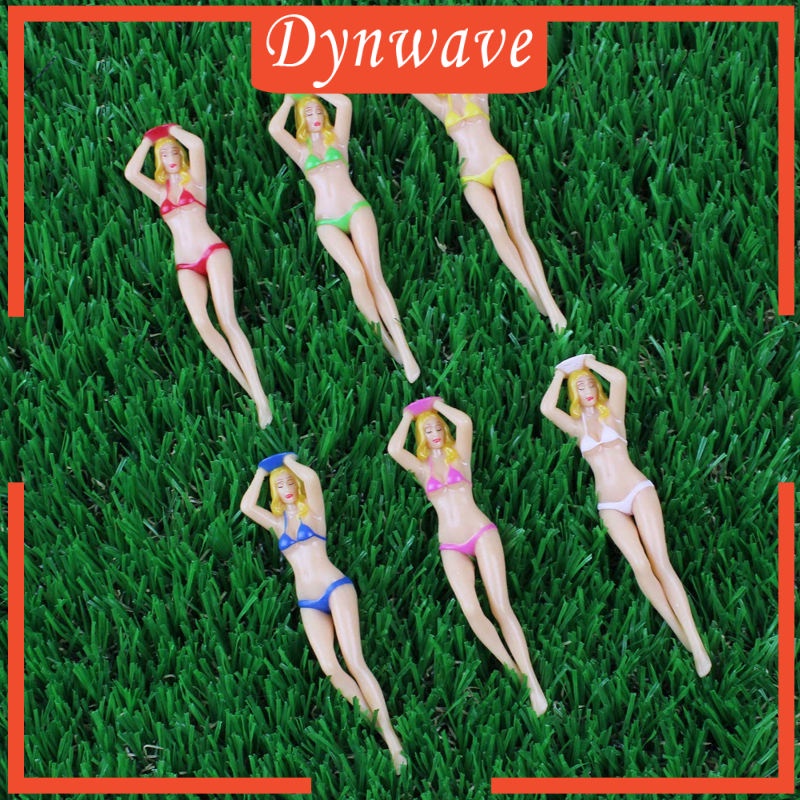 Set 6 Tee Bóng Golf Bằng Nhựa 3 inch Cho Nữ Tập Luyện