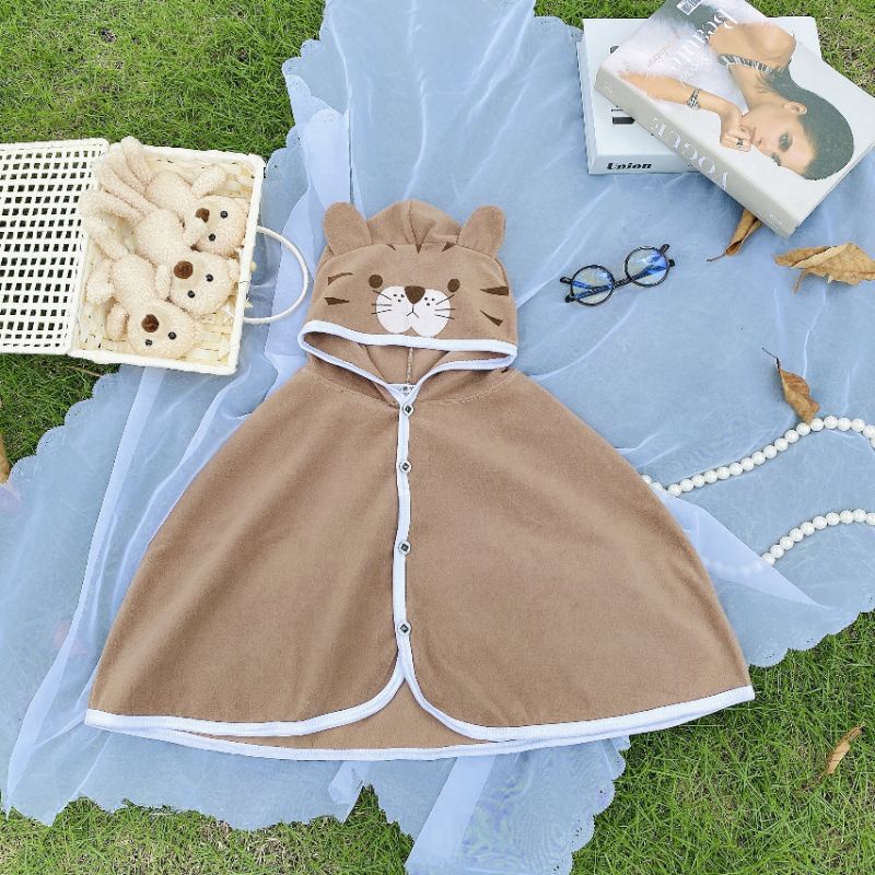 Áo Choàng Thu Đông Kiểu Dáng Cánh Rơi cho bé 5-16kg