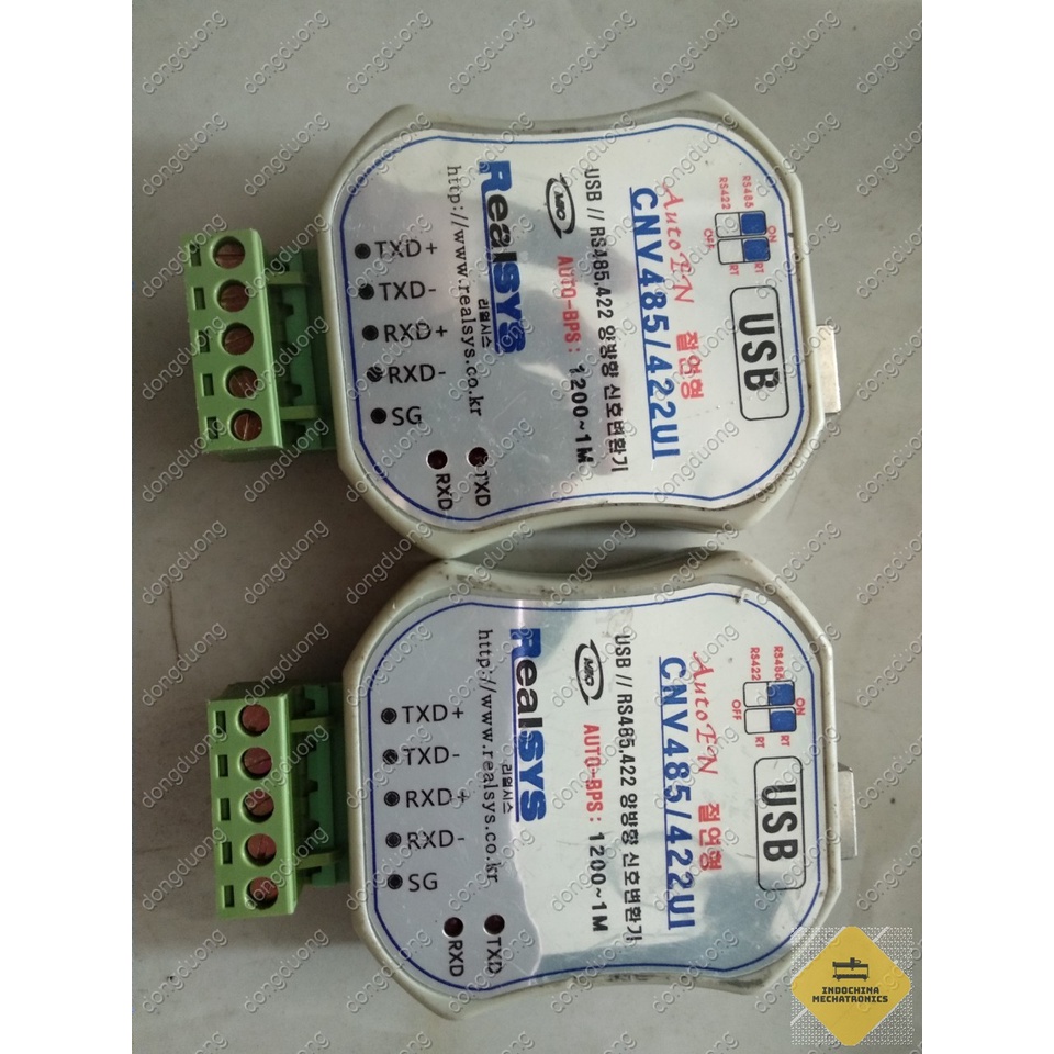 Bộ chuyển đổi từ USB sang 422/485 của Realsys, Hàn Quốc, hàng tháo máy, tested
