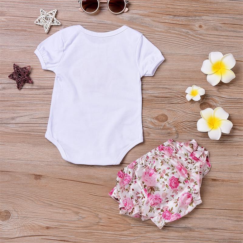 Bộ bodysuit một mảnh + quần mùa hè cho bé sơ sinh