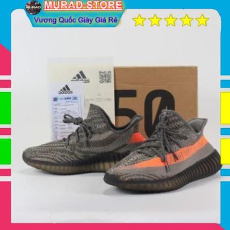 [TẶNG TẨY VỆ SINH+TẤT] giày thể thao sneaker YZ350 xám cam AV1 | BigBuy360 - bigbuy360.vn