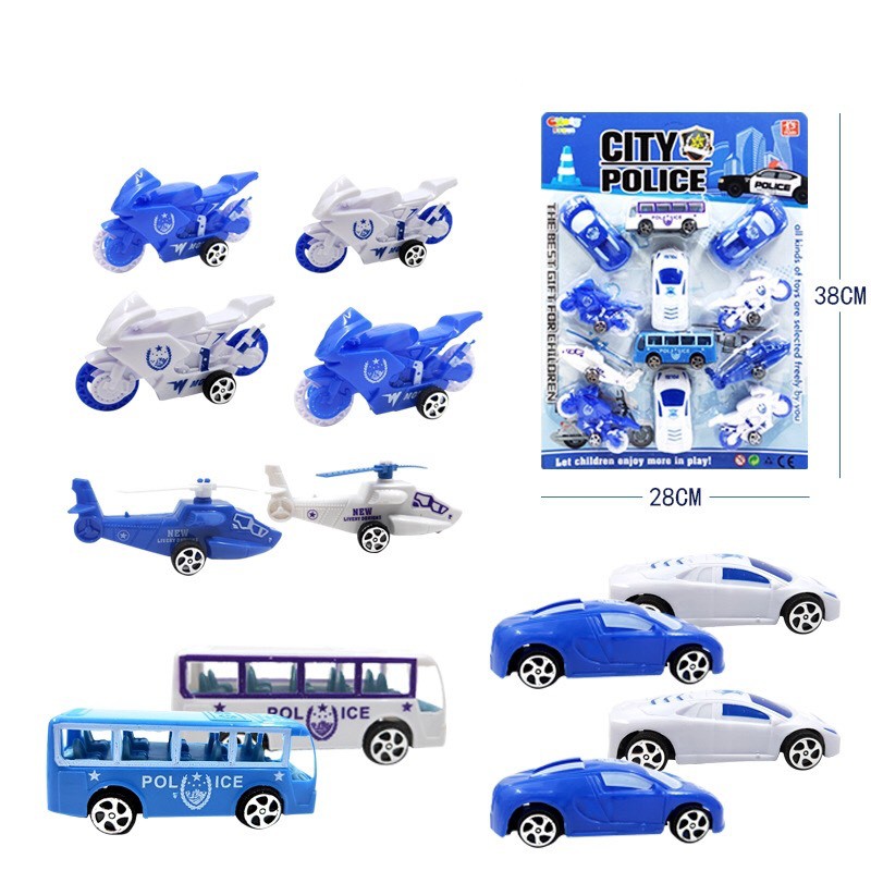 Set 12 xe mini cho bé