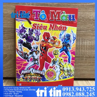 SET 8 C   BÉ TẬP TÔ MÀU SIÊU NHÂN