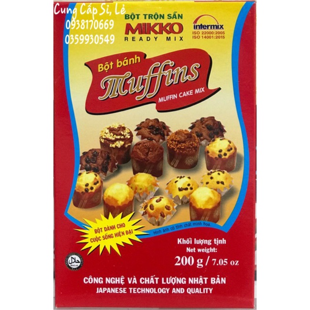 Bột bánh Muffin 200gr - MIKKO HƯƠNG XƯA