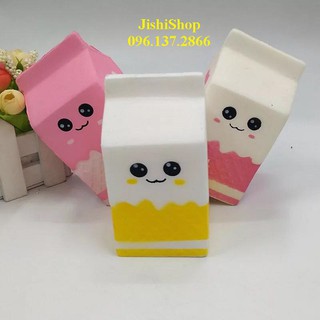  SQUISHY HỘP SỮA DỄ THƯƠNG - ĐỦ CÁC MÀU JL-1163  VLINHPI