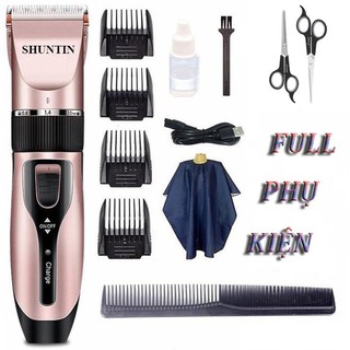 Tông đơ cắt cắt tăng đơ cắt tóc cho bé và gia đình chuyên nghiệp không dây sạc pin tiện dụng