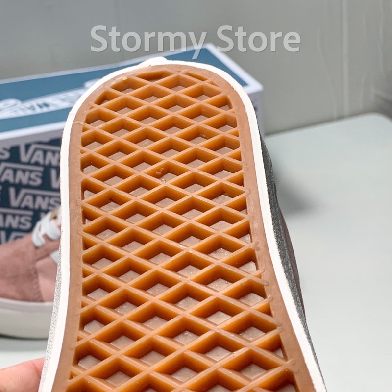Giày Vans Hồng Trắng Full Box Xanh Chuẩn 1:1