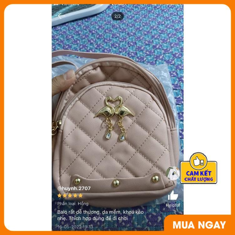 Balo Nữ Mini Đẹp Thời Trang Cá Tính Da Mềm Phong Cách Sành Điệu ST929