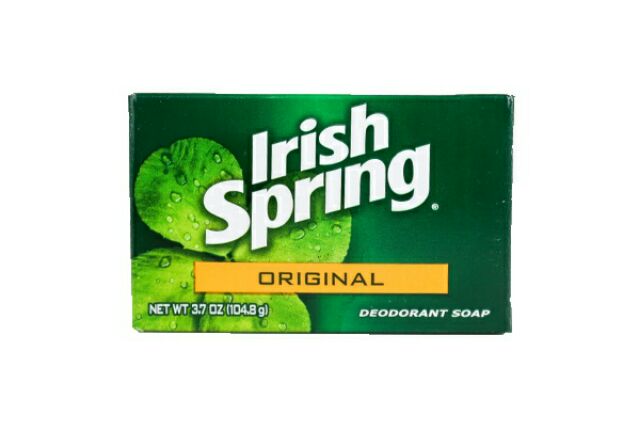 Xà bông cục diệt khuẩn Irish Spring Deodorant Soap Original 106g của Mỹ