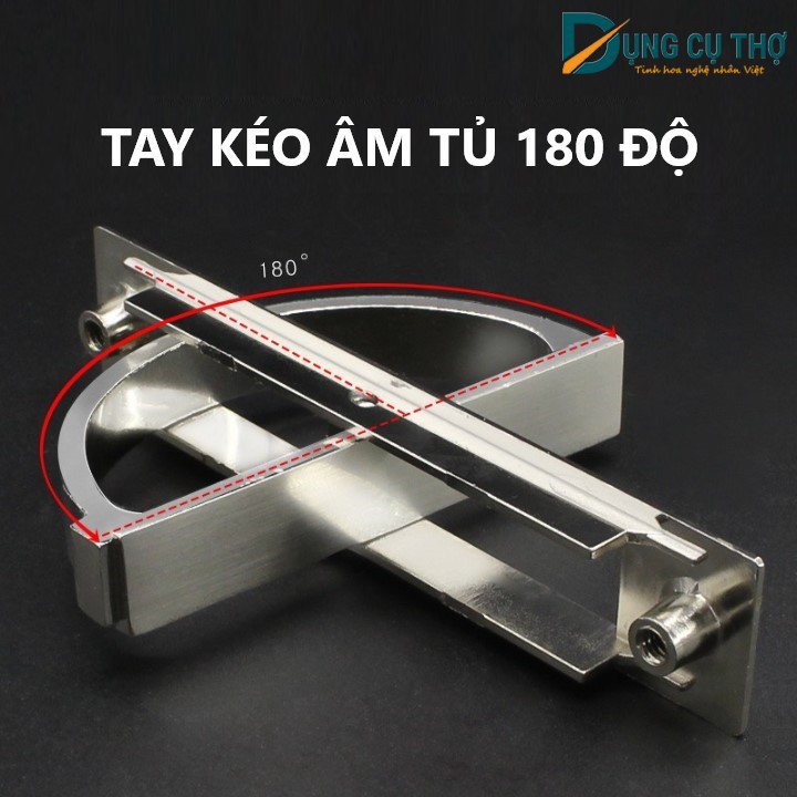 Tay Kéo Tủ Âm Lật Xoay 180º Cao Cấp - Tay Kéo Tủ Âm Dùng Làm Tay Kéo, Tay Nắm Cho Cửa, Tủ, Ngăn Kéo