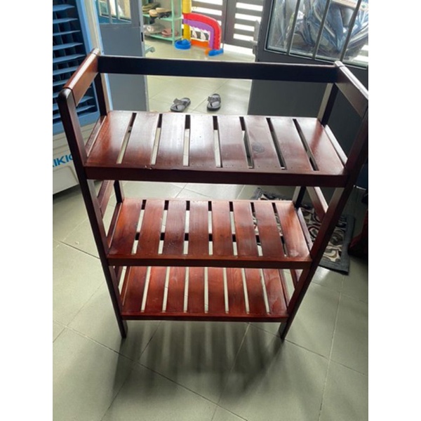 Kệ 3 tầng gỗ tự nhiên 60cmx90cm, sâu 30cm