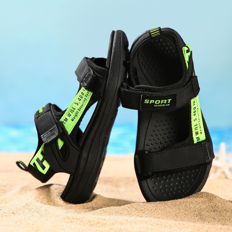 Sandal bé trai dép quai hậu cho bé mũi cao chống trơn chống vấp cho bé [SDT04]