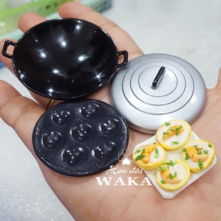 Set Chảo Đổ Bánh Khọt Mini 01- Mô hình 1/12