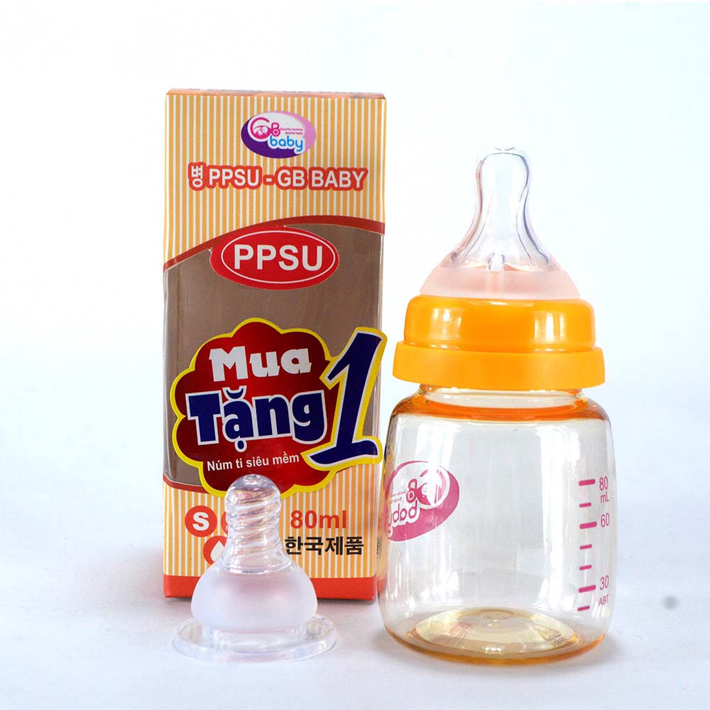 Bình Sữa PPSU GB-BaBy cổ hẹp 80ml