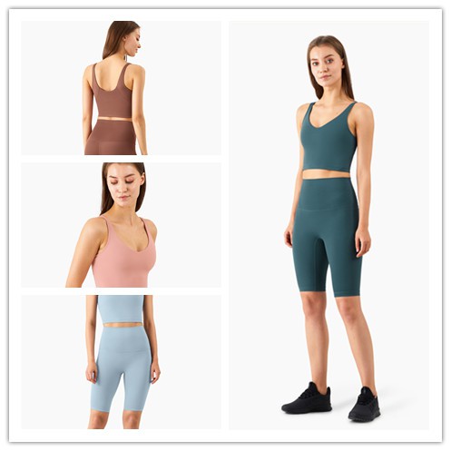 Set trang phục thể thao HOPPE FUMENG 2 món áo ngực và quần short năng động dành cho nữ