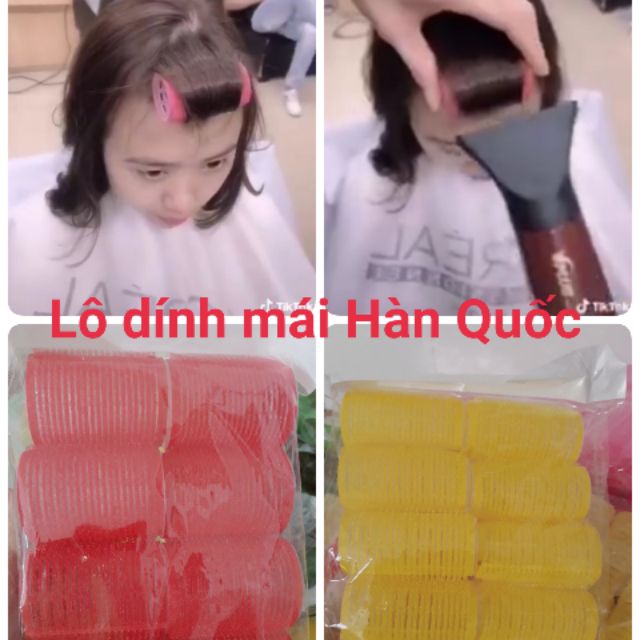 😍Com bo lô  dính uốn mái:8 cái, 10 cái, 12 cái,  Size đại 8 cái 1 bịch
Size trung 10 cái 1 bịch
Size nhỏ 12 cái