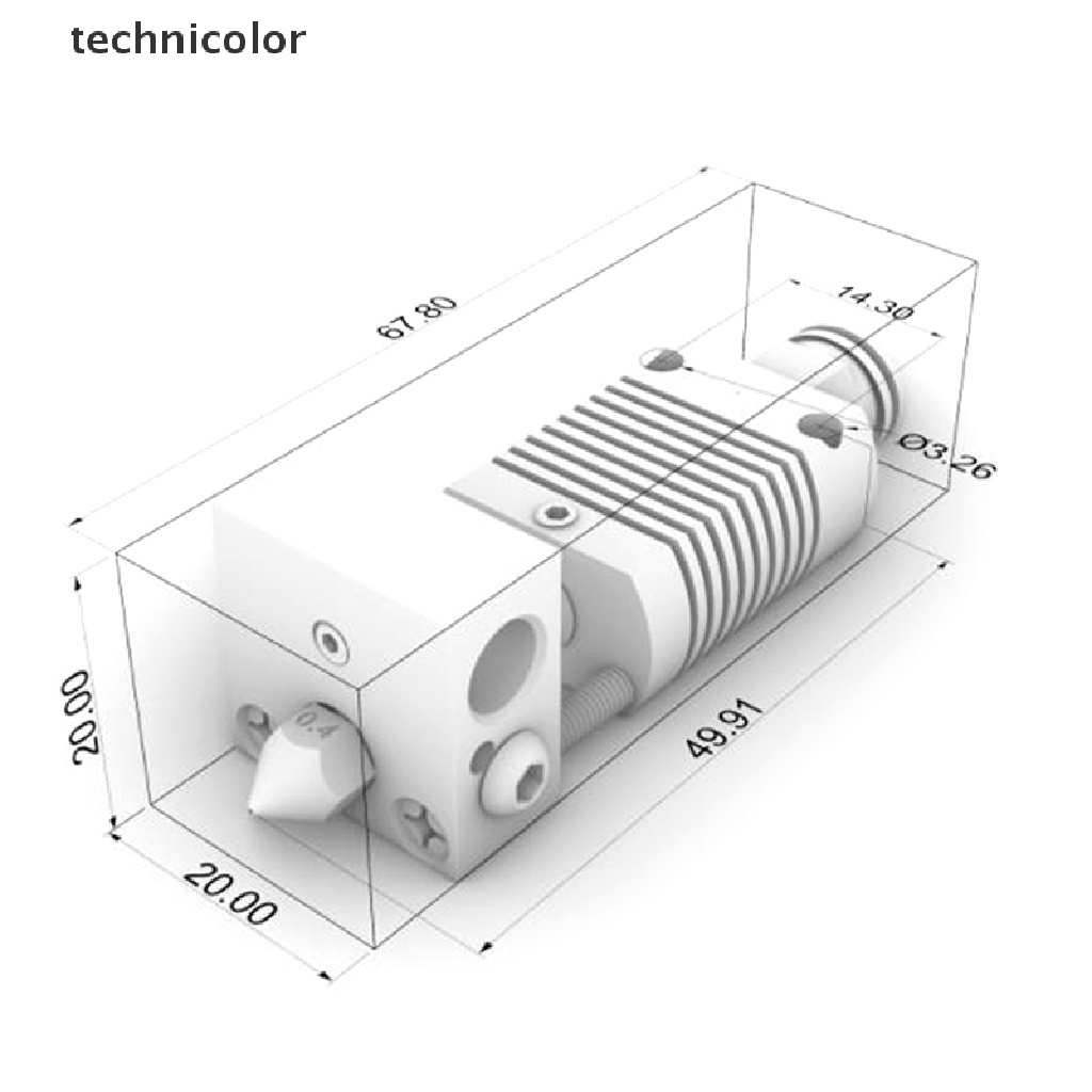 Phụ Kiện Đầu Nối Kim Loại 1.75mm 24V Chuyên Dụng Cho Máy In 3D Anet ET4