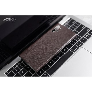 Miếng Dán Da Bò Thật Cho Samsung s10 plus Màu Nâu Đất (M09)