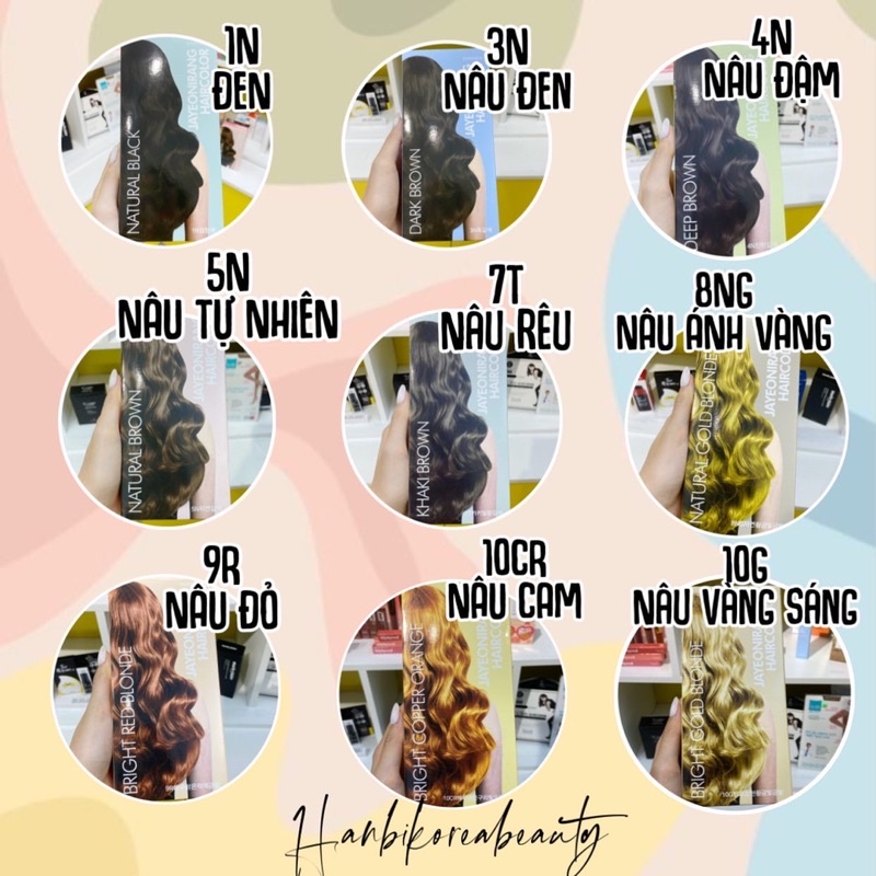 NHUỘM TÓC KEM MỚI JAYEONIRANG