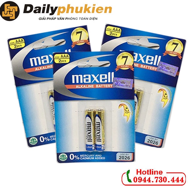 Pin AAA Maxell vỉ 2 viên dailyphukien