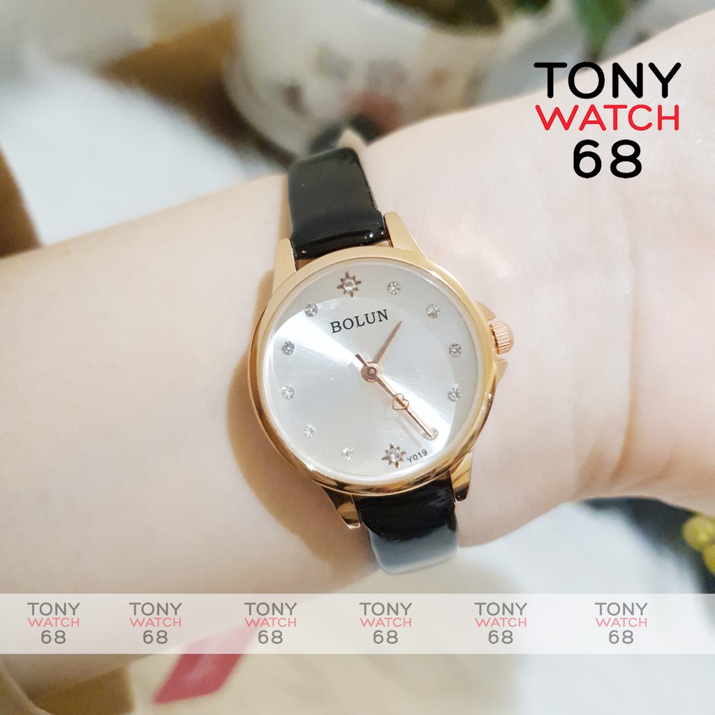  Đồng hồ nữ Bolun dây da mặt nhỏ đẹp số ngọc chống nước chính hãng Tony Watch 68 | BigBuy360 - bigbuy360.vn