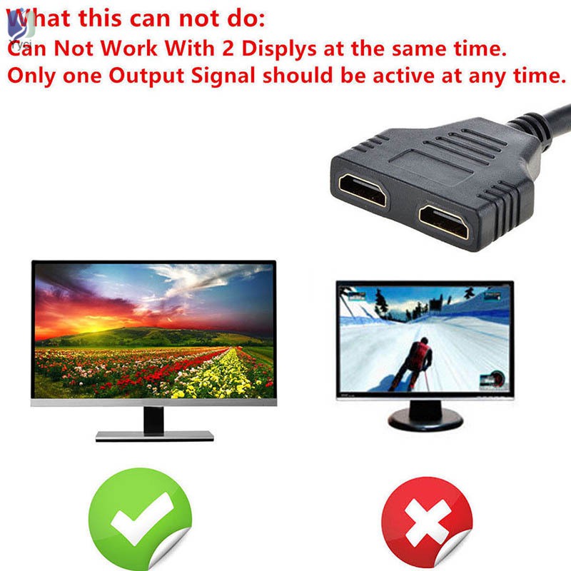 Cáp chia đầu HDMI 1080P 2 cổng dài 30cm