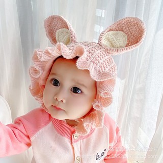 MŨ LEN BÈO TAI THỎ CHO BÉ