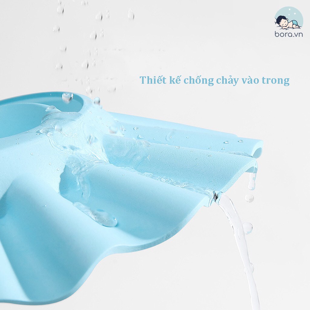 Mũ gội đầu, tắm an toàn cho bé - mũ hình tròn