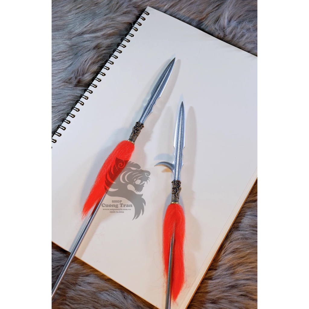 Tam Quốc Chí Diễn Nghĩa | Mô hình móc khóa v.ũ kh.í thu nhỏ loại cao cấp 1/6